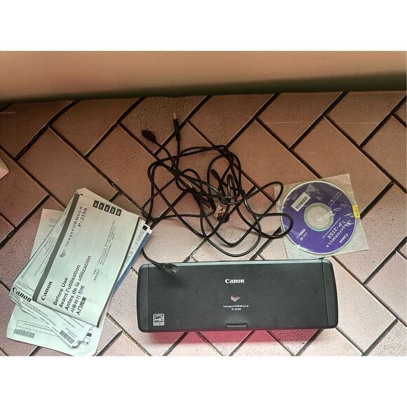 Canon image formula P-215II Mobile Document Scanner, Black, 1.6" x 11" x 3.7" - Picture 8 of 8